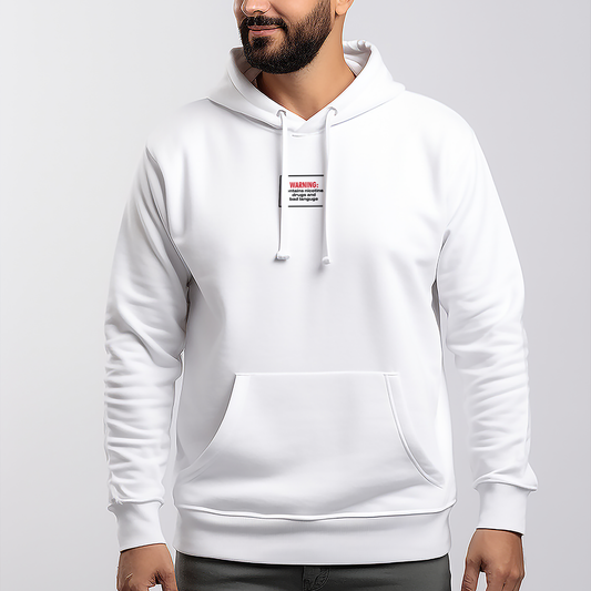 Disclaimer Graphic Printed Hoodie