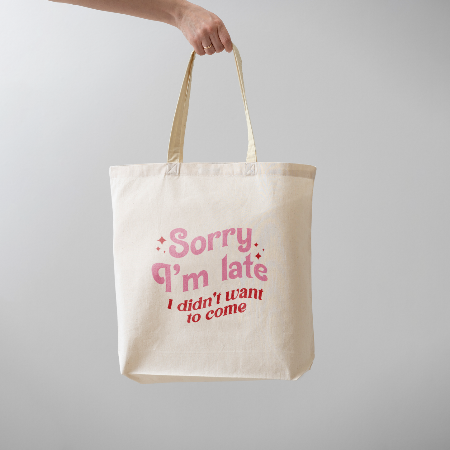 I Am Late Tote Bag