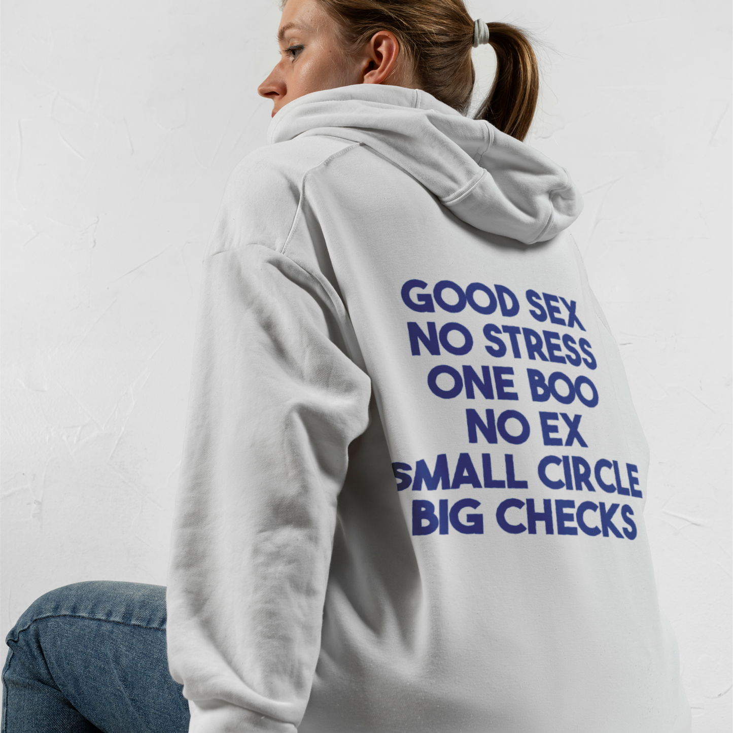 No Stress Graphic Printed Hoodie