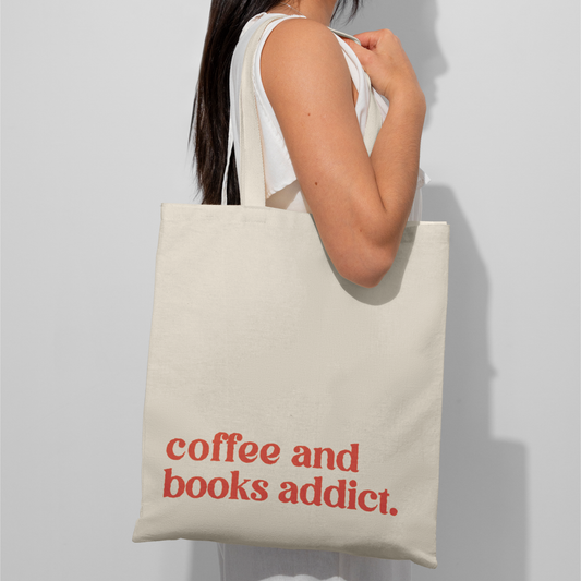 Coffee And Books Addict Tote Bag