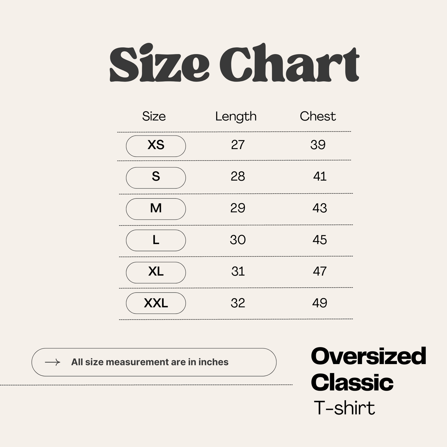 Don't Be Oversized Graphic Printed T-Shirt